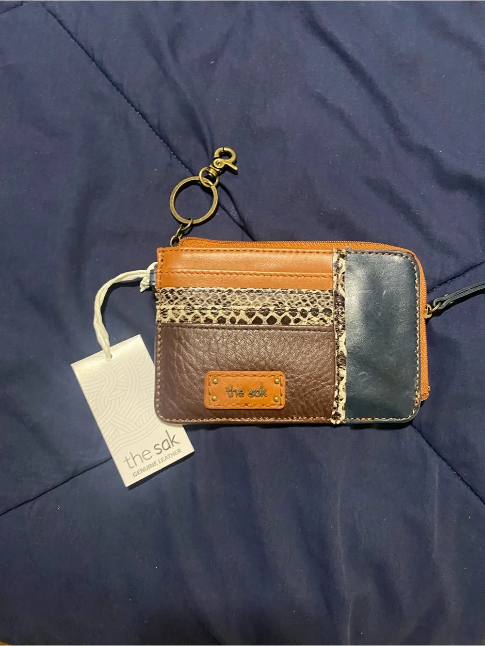 The Sak Leather Zip Card Wallet